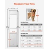 image:imageVEVOR Dog Door for Sliding Glass Door 75 78 to 80 1116 Adjustable Height Aluminum Alloy Frame with Flap Lock Design for LargeSized Dogs 180 SwingOpen Sliding Glass Pet DoorsWhite