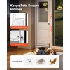 image:imageVEVOR Dog Door for Sliding Glass Door 75 78 to 80 1116 Adjustable Height Aluminum Alloy Frame with Flap Lock Design for LargeSized Dogs 180 SwingOpen Sliding Glass Pet DoorsWhite