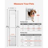 image:imageVEVOR Dog Door for Sliding Glass Door 75 78 to 80 1116 Adjustable Height Aluminum Alloy Frame with Flap Lock Design for LargeSized Dogs 180 SwingOpen Sliding Glass Pet DoorsWhite