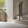 image:imageVEVOR Handrails for Outdoor Steps 23 Step Adjustable Height Carbon Steel Transitional Handrail with Installation Kit Exterior Hand Railing for Steps Concrete or Wooden Stairs Porch Matte BlackBlackFence
