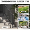 image:imageVEVOR Handrails for Outdoor Steps 23 Step Adjustable Height Carbon Steel Transitional Handrail with Installation Kit Exterior Hand Railing for Steps Concrete or Wooden Stairs Porch Matte BlackBlackFence