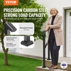 image:imageVEVOR Handrails for Outdoor Steps 23 Step Adjustable Height Carbon Steel Transitional Handrail with Installation Kit Exterior Hand Railing for Steps Concrete or Wooden Stairs Porch Matte BlackBlackStraight