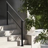 image:imageVEVOR Handrails for Outdoor Steps 23 Step Adjustable Height Carbon Steel Transitional Handrail with Installation Kit Exterior Hand Railing for Steps Concrete or Wooden Stairs Porch Matte BlackBlackStraight NM