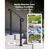 image:imageVEVOR Handrails for Outdoor Steps 23 Step Adjustable Height Carbon Steel Transitional Handrail with Installation Kit Exterior Hand Railing for Steps Concrete or Wooden Stairs Porch Matte BlackBlackStraight D