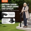 image:imageVEVOR Handrails for Outdoor Steps 23 Step Adjustable Height Carbon Steel Transitional Handrail with Installation Kit Exterior Hand Railing for Steps Concrete or Wooden Stairs Porch Matte BlackBlackStraight NM