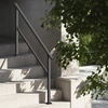 image:imageVEVOR Handrails for Outdoor Steps 23 Step Adjustable Height Carbon Steel Transitional Handrail with Installation Kit Exterior Hand Railing for Steps Concrete or Wooden Stairs Porch Matte BlackBlackStraight