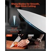 image:imageVEVOR Kitchen Knife Set with Block and Sharpener 15 Piece High Carbon Stainless Steel Knife Set RustResistant Kitchen Cutlery with Ergonomic Handle Sharpening Rod amp Premium Wooden Block for HomeBlade Stainless Steel Silver Handle Black Knife Block Natural Wood Color