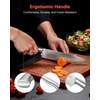 image:imageVEVOR Kitchen Knife Set with Block and Sharpener 15 Piece High Carbon Stainless Steel Knife Set RustResistant Kitchen Cutlery with Ergonomic Handle Sharpening Rod amp Premium Wooden Block for HomeBlade Stainless Steel Silver Handle Stainless Steel Silver Knife Block Walnut Color