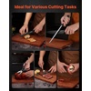 image:imageVEVOR Kitchen Knife Set with Block and Sharpener 15 Piece High Carbon Stainless Steel Knife Set RustResistant Kitchen Cutlery with Ergonomic Handle Sharpening Rod amp Premium Wooden Block for HomeBlade Black Handle Black Knife Block Black