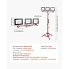 image:imageVEVOR LED Work Light with Stand 21000 Lumens ThreeHead Portable Camping Light with Individual Switch Tripod Stand 1083 ft Power Cord for Indoor Outdoor Job Site Construction IP65 Waterproof21000 LM  Corded  1 Pack