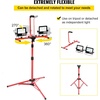 image:imageVEVOR LED Work Light with Stand 21000 Lumens ThreeHead Portable Camping Light with Individual Switch Tripod Stand 1083 ft Power Cord for Indoor Outdoor Job Site Construction IP65 Waterproof5000 LM  Corded  1 Pack