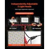 image:imageVEVOR LED Work Light with Stand 21000 Lumens ThreeHead Portable Camping Light with Individual Switch Tripod Stand 1083 ft Power Cord for Indoor Outdoor Job Site Construction IP65 Waterproof15000 LM  Corded  1 Pack