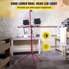 image:imageVEVOR LED Work Light with Stand 21000 Lumens ThreeHead Portable Camping Light with Individual Switch Tripod Stand 1083 ft Power Cord for Indoor Outdoor Job Site Construction IP65 Waterproof20000 LM  Corded  1 Pack