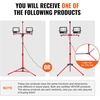 image:imageVEVOR LED Work Light with Stand 21000 Lumens ThreeHead Portable Camping Light with Individual Switch Tripod Stand 1083 ft Power Cord for Indoor Outdoor Job Site Construction IP65 Waterproof20000 LM  Corded  1 Pack