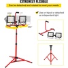 image:imageVEVOR LED Work Light with Stand 21000 Lumens ThreeHead Portable Camping Light with Individual Switch Tripod Stand 1083 ft Power Cord for Indoor Outdoor Job Site Construction IP65 Waterproof20000 LM  Corded  1 Pack