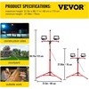 image:imageVEVOR LED Work Light with Stand 21000 Lumens ThreeHead Portable Camping Light with Individual Switch Tripod Stand 1083 ft Power Cord for Indoor Outdoor Job Site Construction IP65 Waterproof5000 LM  Corded  1 Pack
