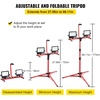 image:imageVEVOR LED Work Light with Stand 21000 Lumens ThreeHead Portable Camping Light with Individual Switch Tripod Stand 1083 ft Power Cord for Indoor Outdoor Job Site Construction IP65 Waterproof10000 LM  Corded  1 Pack