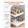 image:imageVEVOR Pull Out Cabinet Organizer 2 Pack Expandable Width 122189 2047 Deep Pull Out Drawers for Cabinets Sliding Drawer for Kitchen Pantry Cabinet Organizer with Nano Adhesive Strips WhiteWhite