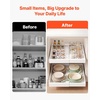 image:imageVEVOR Pull Out Cabinet Organizer 2 Pack Expandable Width 122189 2047 Deep Pull Out Drawers for Cabinets Sliding Drawer for Kitchen Pantry Cabinet Organizer with Nano Adhesive Strips WhiteWhite