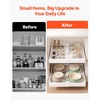 image:imageVEVOR Pull Out Cabinet Organizer 2 Pack Expandable Width 122189 2047 Deep Pull Out Drawers for Cabinets Sliding Drawer for Kitchen Pantry Cabinet Organizer with Nano Adhesive Strips WhiteWhite