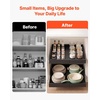 image:imageVEVOR Pull Out Cabinet Organizer 2 Pack Expandable Width 122189 2047 Deep Pull Out Drawers for Cabinets Sliding Drawer for Kitchen Pantry Cabinet Organizer with Nano Adhesive Strips WhiteBlack