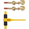 image:imageVEVOR Ratchet Chain Binders 14516 2600 lbs Safe Working Load 4 Pack Load Binder with 2 Grab Hooks Tie Downs for Transport Chain Heavy Duty Tow Chain Ratchet Binders for Flatbed Truck Trailer4 pcs
