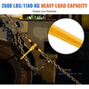 image:imageVEVOR Ratchet Chain Binders 14516 2600 lbs Safe Working Load 4 Pack Load Binder with 2 Grab Hooks Tie Downs for Transport Chain Heavy Duty Tow Chain Ratchet Binders for Flatbed Truck Trailer4 pcs