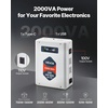 image:imageVEVOR Step Down Voltage Converter 3000VA Heavy Duty Voltage Power Converter 220V to 110V Power Transformer with 2 US Outlets USB Output LCD Display Temperature Protection for 110V AppliancesBlack