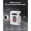 image:imageVEVOR Step Down Voltage Converter 3000VA Heavy Duty Voltage Power Converter 220V to 110V Power Transformer with 2 US Outlets USB Output LCD Display Temperature Protection for 110V AppliancesOrange