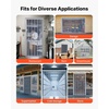image:imageVEVOR Strip Curtain 84 Height x 42 Width 008 Thickness 7PCS Clear PVC Strip Door Curtain Freezer Curtain Plastic Door Strips for Walk in Freezers Coolers amp Warehouse Doors with 50 Overlap84 Height x 38 Width