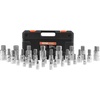 image:imageVEVOR Torx Bit Socket and External Torx Socket Set 60Piece T6T70 TT6TT70 TP8TP60 E4E24 S2 Alloy Steel and CrV Steel 14 in 38 in and 12 in Drives with Enhanced Storage Case Hand Use32 PCS