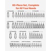 image:imageVEVOR Torx Bit Socket and External Torx Socket Set 60Piece T6T70 TT6TT70 TP8TP60 E4E24 S2 Alloy Steel and CrV Steel 14 in 38 in and 12 in Drives with Enhanced Storage Case Hand Use60 PCS