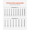 image:imageVEVOR Torx Bit Socket and External Torx Socket Set 60Piece T6T70 TT6TT70 TP8TP60 E4E24 S2 Alloy Steel and CrV Steel 14 in 38 in and 12 in Drives with Enhanced Storage Case Hand Use18 PCS