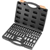 image:imageVEVOR Torx Bit Socket and External Torx Socket Set 60Piece T6T70 TT6TT70 TP8TP60 E4E24 S2 Alloy Steel and CrV Steel 14 in 38 in and 12 in Drives with Enhanced Storage Case Hand Use60 PCS
