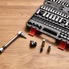 image:imageVEVOR Torx Bit Socket and External Torx Socket Set 60Piece T6T70 TT6TT70 TP8TP60 E4E24 S2 Alloy Steel and CrV Steel 14 in 38 in and 12 in Drives with Enhanced Storage Case Hand Use107 PCS