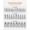image:imageVEVOR Torx Bit Socket and External Torx Socket Set 60Piece T6T70 TT6TT70 TP8TP60 E4E24 S2 Alloy Steel and CrV Steel 14 in 38 in and 12 in Drives with Enhanced Storage Case Hand Use32 PCS