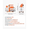 image:imageVEVOR Vacuum Pump 7 CFM 34 HP HVAC Two Stage Rotary Vane AC Vacuum Pump for R134a R22 R410a R1234YF R32 4 Pole Motor for Automotive Air Conditioner Maintenance Resin Degassing Oil IncludedA2L Refrigerants Compatible