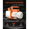 image:imageVEVOR Vacuum Pump 7 CFM 34 HP HVAC Two Stage Rotary Vane AC Vacuum Pump for R134a R22 R410a R1234YF R32 4 Pole Motor for Automotive Air Conditioner Maintenance Resin Degassing Oil IncludedA2L Refrigerants Compatible