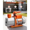 image:imageVEVOR Vacuum Pump 7 CFM 34 HP HVAC Two Stage Rotary Vane AC Vacuum Pump for R134a R22 R410a R1234YF R32 4 Pole Motor for Automotive Air Conditioner Maintenance Resin Degassing Oil IncludedA2L Refrigerants Compatible