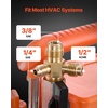 image:imageVEVOR Vacuum Pump 7 CFM 34 HP HVAC Two Stage Rotary Vane AC Vacuum Pump for R134a R22 R410a R1234YF R32 4 Pole Motor for Automotive Air Conditioner Maintenance Resin Degassing Oil IncludedA2L Refrigerants Compatible