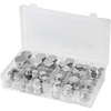 image:imageVEVOR 64 PCS BSPP Hydraulic Fittings Hydraulic Cap and Plug Kit with Precision Threading Galvanized Steel Heavy Duty Hydraulic Fitting Adapter Kit Dash Sizes 040608101216BSPP