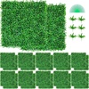 image:imageVEVOR Artificial Boxwood Panel 24pcs 20 x 20 in Green Fake Grass Wall12pcs