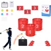 image:imageVEVOR Backyard Golf Game 3 Hole Golf Course Golf Game Practice Games Golf Chipping Game for Family Adults and Kids Portable Outdoor Yard Golf Game for Lawn Yard Camping Park Beach3 Pack Golf Buckets