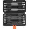 image:imageVEVOR Torx Bit Socket and External Torx Socket Set 60Piece T6T70 TT6TT70 TP8TP60 E4E24 S2 Alloy Steel and CrV Steel 14 in 38 in and 12 in Drives with Enhanced Storage Case Hand Use18 PCS