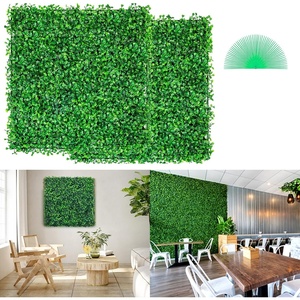 image:imageVEVOR Artificial Boxwood Panel 24pcs 20 x 20 in Green Fake Grass WallGreen