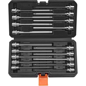 image:imageVEVOR Torx Bit Socket and External Torx Socket Set 60Piece T6T70 TT6TT70 TP8TP60 E4E24 S2 Alloy Steel and CrV Steel 14 in 38 in and 12 in Drives with Enhanced Storage Case Hand Use18 PCS