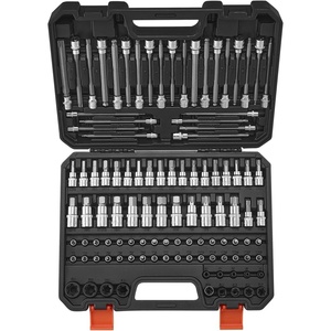 image:imageVEVOR Torx Bit Socket and External Torx Socket Set 60Piece T6T70 TT6TT70 TP8TP60 E4E24 S2 Alloy Steel and CrV Steel 14 in 38 in and 12 in Drives with Enhanced Storage Case Hand Use107 PCS