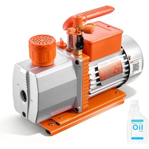 image:imageVEVOR Vacuum Pump 7 CFM 34 HP HVAC Two Stage Rotary Vane AC Vacuum Pump for R134a R22 R410a R1234YF R32 4 Pole Motor for Automotive Air Conditioner Maintenance Resin Degassing Oil IncludedA2L Refrigerants Compatible