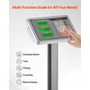 image:imageVEVOR Computing Digital Platform Scale 220 lbs Load 004 lbs Accuracy Electronic Floor Scale with LBKG Tare Price Calculator ACDC Power Supply Fit for Luggage Shipping Packages Postage220lbs