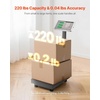 image:imageVEVOR Computing Digital Platform Scale 220 lbs Load 004 lbs Accuracy Electronic Floor Scale with LBKG Tare Price Calculator ACDC Power Supply Fit for Luggage Shipping Packages Postage220lbs
